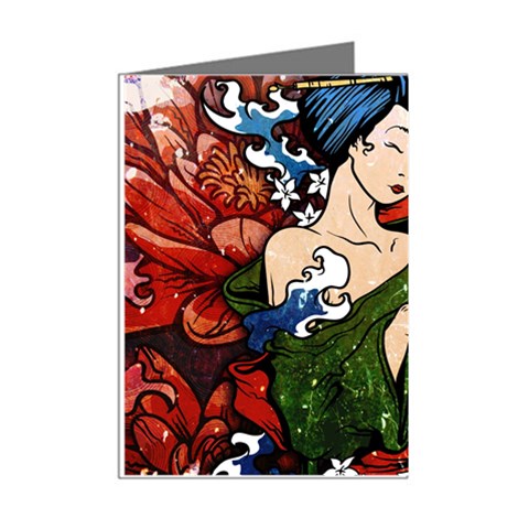 Geisha Mini Greeting Cards (Pkg of 8) from ArtsNow.com Right