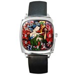 Geisha Square Metal Watch