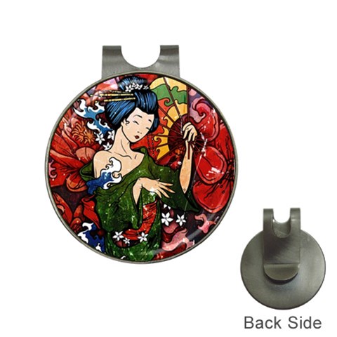 Geisha Golf Ball Marker Hat Clip from ArtsNow.com Front