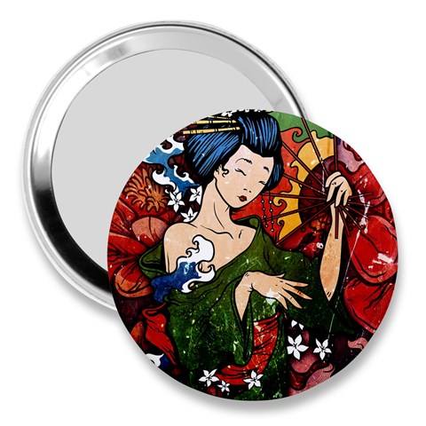 Geisha 3  Handbag Mirror from ArtsNow.com Front