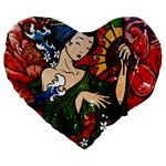 Geisha 19  Premium Heart Shape Cushion