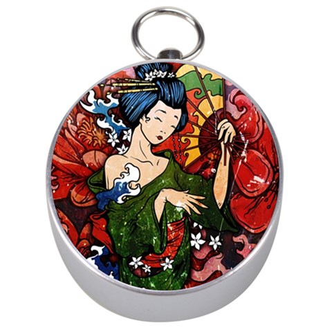 Geisha Silver Compass from ArtsNow.com Front