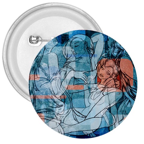 Retro Girls 3  Button from ArtsNow.com Front