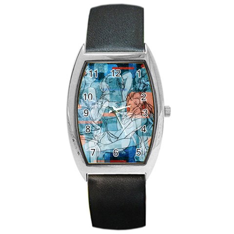 Retro Girls Barrel Style Metal Watch from ArtsNow.com Front