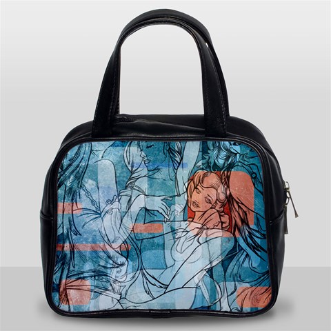 Retro Girls Classic Handbag (Two Sides) from ArtsNow.com Front