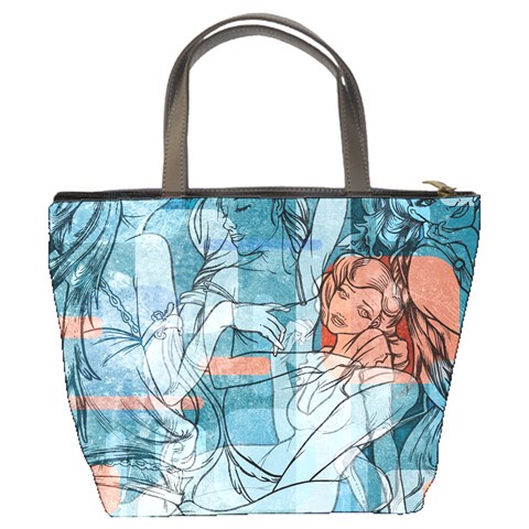 Retro Girls Bucket Bag from ArtsNow.com Back