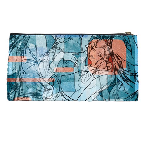 Retro Girls Pencil Case from ArtsNow.com Back