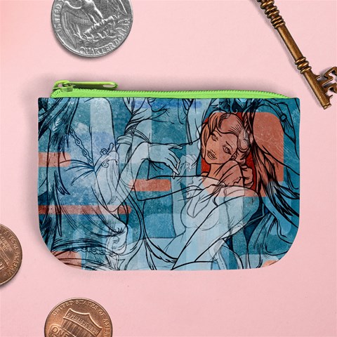 Retro Girls Mini Coin Purse from ArtsNow.com Front