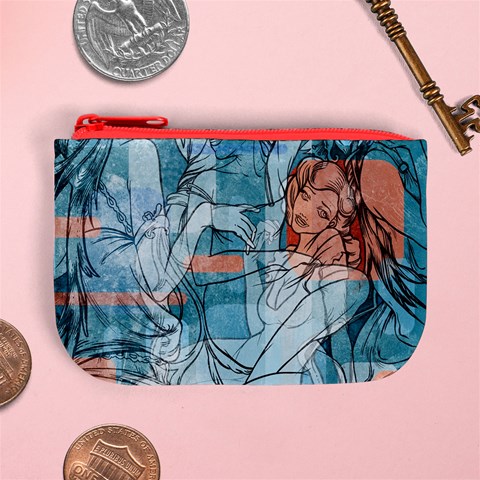 Retro Girls Mini Coin Purse from ArtsNow.com Front