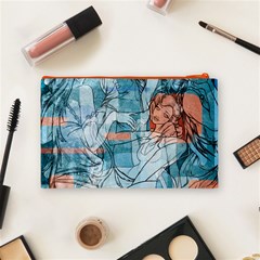 Retro Girls Cosmetic Bag (Medium) from ArtsNow.com Back