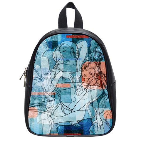 Retro Girls School Bag (Small) from ArtsNow.com Front