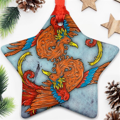 Chinese Phoenix Ornament (Star) from ArtsNow.com Front