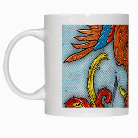 Chinese Phoenix White Mug from ArtsNow.com Left