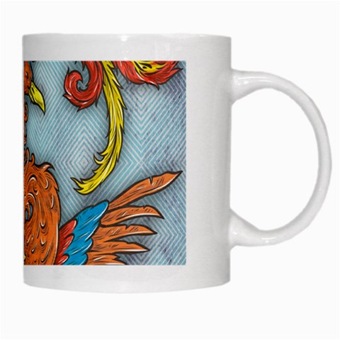 Chinese Phoenix White Mug from ArtsNow.com Right