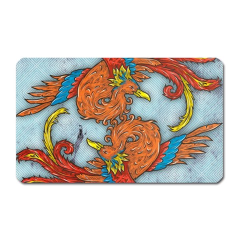 Chinese Phoenix Magnet (Rectangular) from ArtsNow.com Front