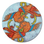 Chinese Phoenix Magnet 5  (Round)