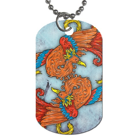 Chinese Phoenix Dog Tag (One Side) from ArtsNow.com Front