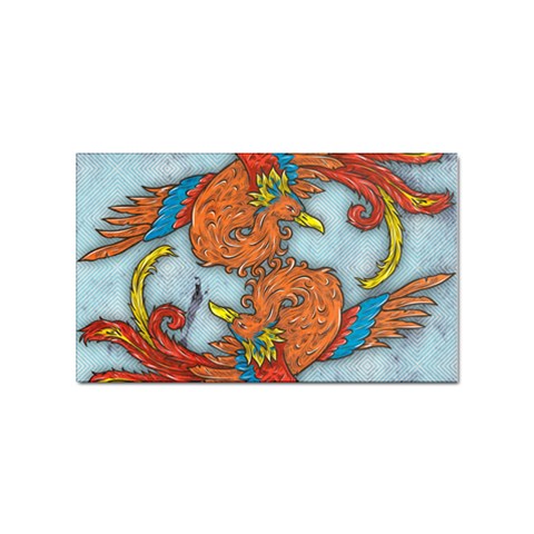 Chinese Phoenix Sticker Rectangular (100 pack) from ArtsNow.com Front