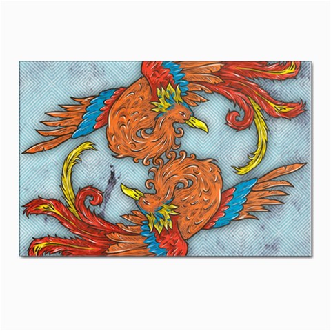 Chinese Phoenix Postcard 4 x 6  (Pkg of 10) from ArtsNow.com Front