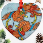 Chinese Phoenix Heart Ornament (Two Sides)