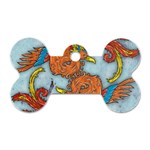 Chinese Phoenix Dog Tag Bone (One Side)