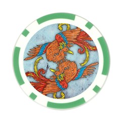 Chinese Phoenix Poker Chip Card Guard (10 pack) from ArtsNow.com Front