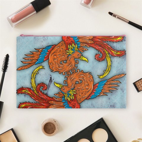 Chinese Phoenix Cosmetic Bag (Large) from ArtsNow.com Front