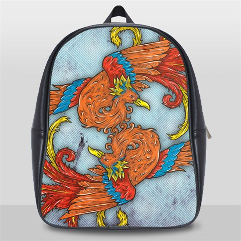 Chinese Phoenix School Bag (Large) from ArtsNow.com Front