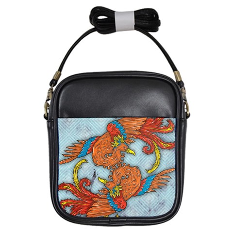 Chinese Phoenix Girls Sling Bag from ArtsNow.com Front