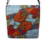 Chinese Phoenix Flap Closure Messenger Bag (Large)