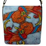 Chinese Phoenix Flap Closure Messenger Bag (Small)