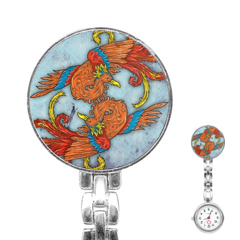 Chinese Phoenix Stainless Steel Nurses Watch from ArtsNow.com Front