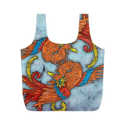 Chinese Phoenix Full Print Recycle Bag (M) from ArtsNow.com Front