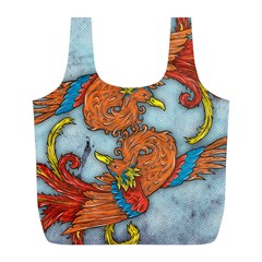 Chinese Phoenix Full Print Recycle Bag (L) from ArtsNow.com Front