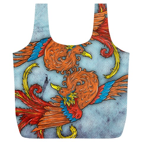 Chinese Phoenix Full Print Recycle Bag (XL) from ArtsNow.com Back