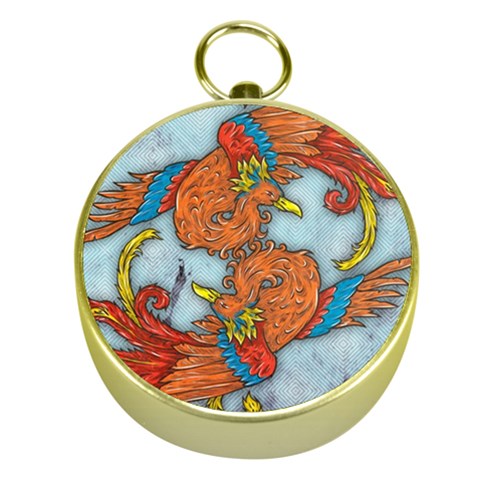 Chinese Phoenix Gold Compass from ArtsNow.com Front