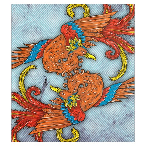 Chinese Phoenix Drawstring Pouch (Medium) from ArtsNow.com Front