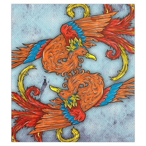 Chinese Phoenix Drawstring Pouch (Medium) from ArtsNow.com Back