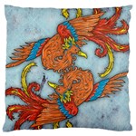 Chinese Phoenix Large Flano Cushion Case (One Side)