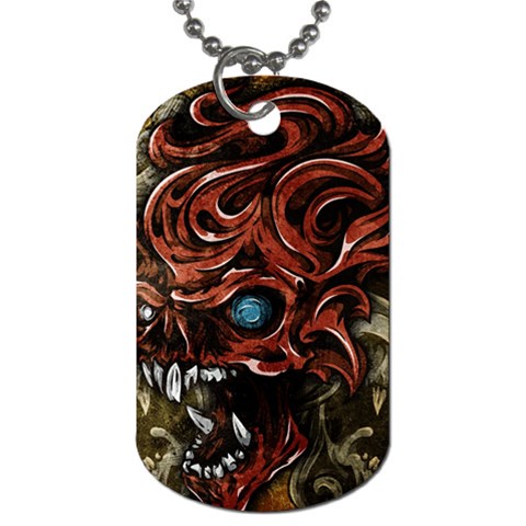 Beyond Skulls Dog Tag (One Side) from ArtsNow.com Front