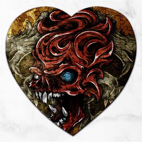 Beyond Skulls Jigsaw Puzzle (Heart) from ArtsNow.com Front