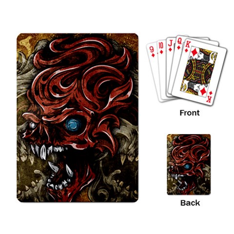 Beyond Skulls Playing Cards Single Design from ArtsNow.com Back