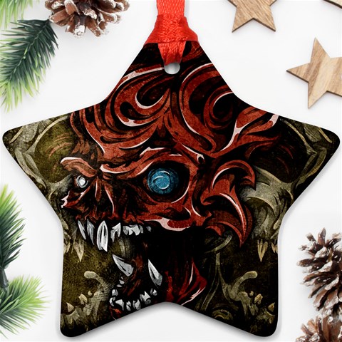 Beyond Skulls Star Ornament (Two Sides) from ArtsNow.com Back