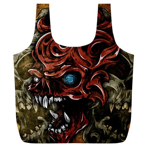 Beyond Skulls Full Print Recycle Bag (XL) from ArtsNow.com Front