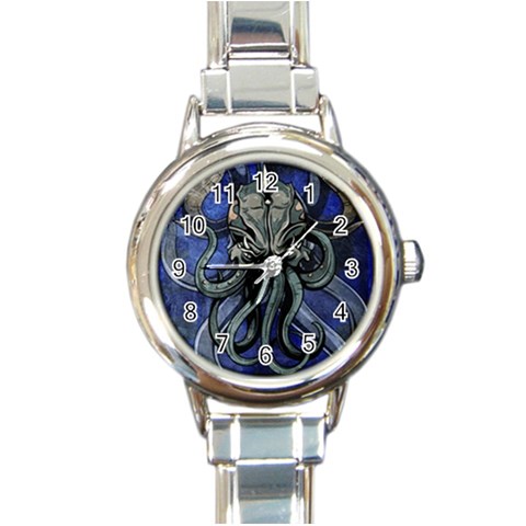 Kraken Round Italian Charm Watch from ArtsNow.com Front