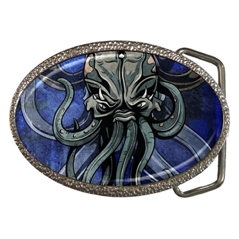 Kraken Belt Buckle from ArtsNow.com Front