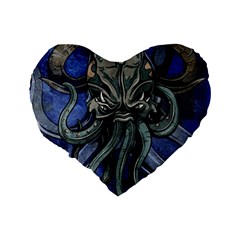 Kraken 16  Premium Heart Shape Cushion  from ArtsNow.com Back