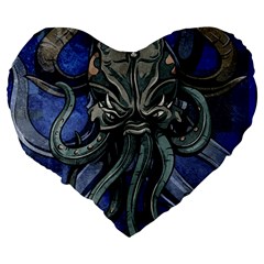 Kraken 19  Premium Heart Shape Cushion from ArtsNow.com Back