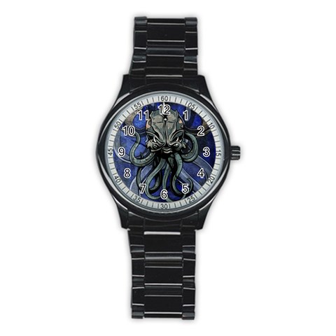 Kraken Men s Stainless Steel Round Dial Analog Watch from ArtsNow.com Front