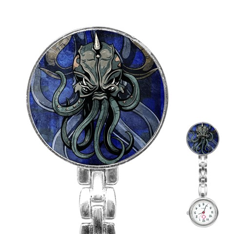 Kraken Stainless Steel Nurses Watch from ArtsNow.com Front